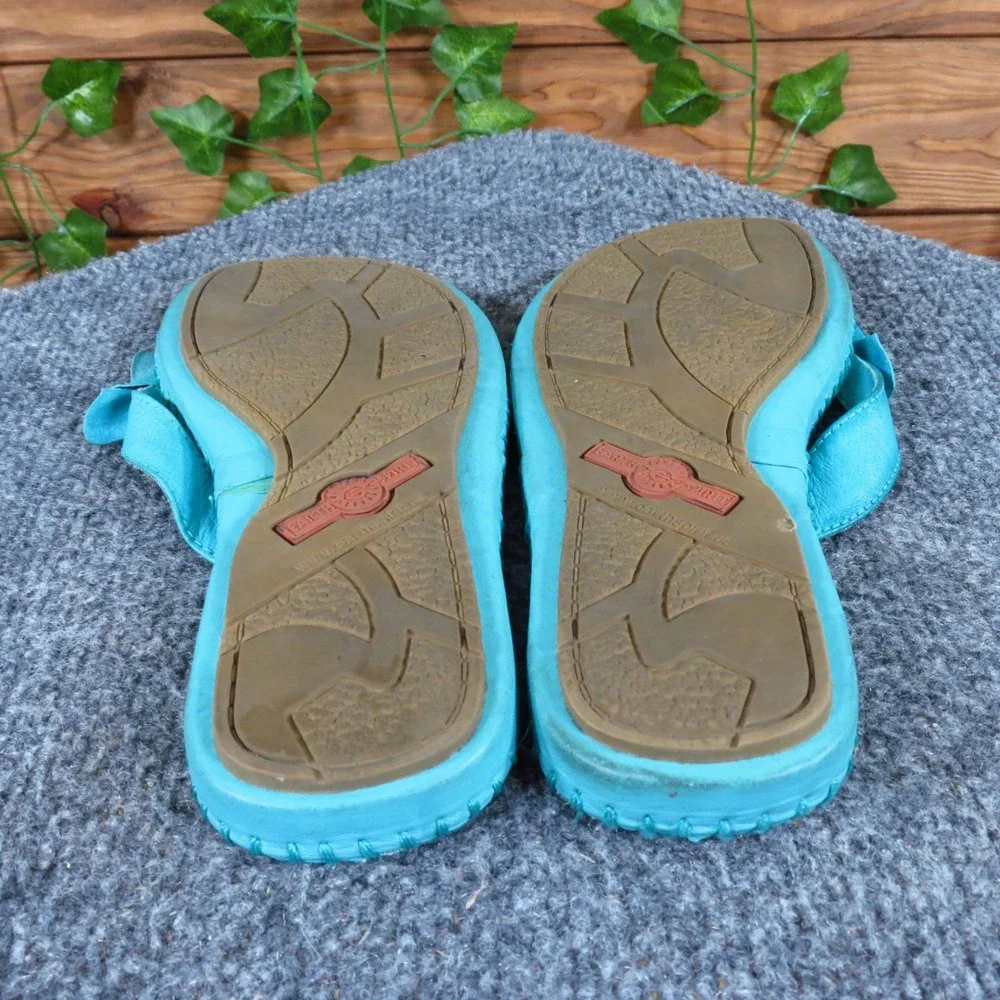 Earth Spirit Desha Women Sandal 5 Casual Comfort Butterfly Turquoise Leather‎